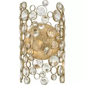 Applique murale Anya Feuille d'argent 35,6 Cm