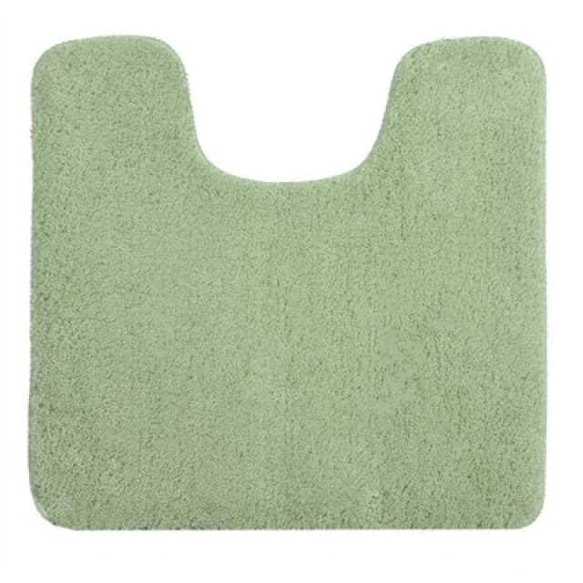 Allure Bath Fashions Luxury Microfibre Pedestal Toilet Mat Non-Slip - Sage Green