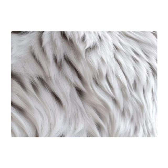 Warren Reed Designer White Tiger Fur Design Chopping Board