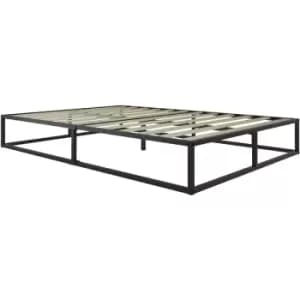 135cm Soho Metal Platform Bed Black