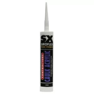 Siroflex Contractors Acrylic Caulk, White 300ml Cartridge