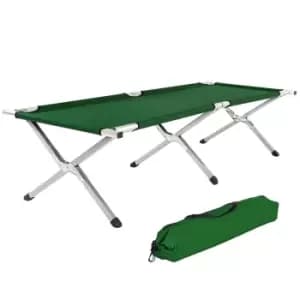 Tectake 4 Camping Beds Made Of Aluminium - Green