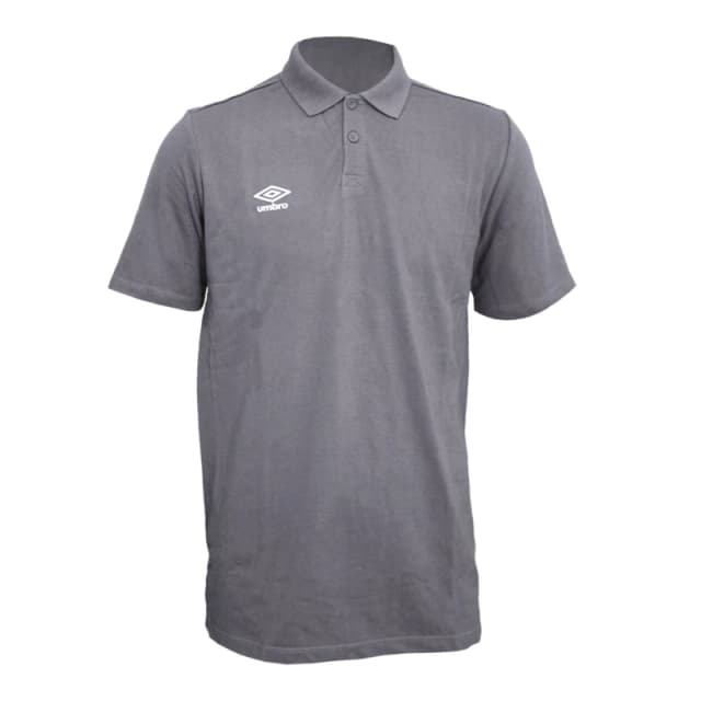 Umbro Umbro Men Essential Polo Shirt in Mid Grey Size: Small Mid Grey S Male 5063377227826