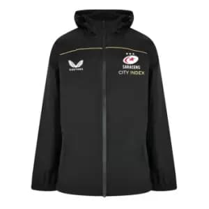 Castore Saracens Rain Jacket Mens - Black