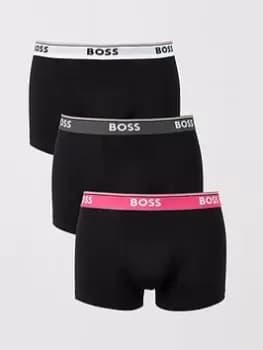 BOSS Bodywear 3 Pack Power Trunks - Multi, Size L, Men