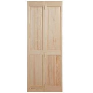 4 Panel Clear Pine Unglazed Internal Bi Fold Door H1981mm W762mm