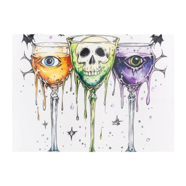 Warren Reed Designer Halloween Toast To The Dead Chopping Board