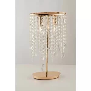 Fan Europe BREEZE Lamp Gold, K9 Crystals 25.5x44.5cm
