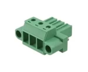 Phoenix Contact PC 4/3-Stf-7.62 Terminal Block, Pluggable, 3Pos, 10Awg