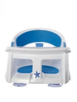Dreambaby Deluxe Bath Seat With Foam Padding And Heat Sensor - Blue/White