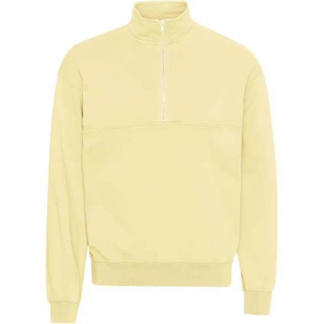 Colorful Standard Sweatshirt 1/4 zip Colorful Standard Organic soft yellow Jaune Unisex M