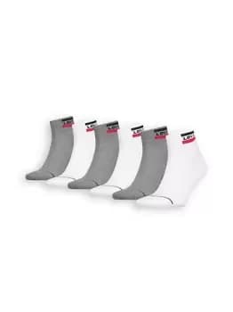 Levis Sportswear Logo Mid Cut Socks 6 pack - Grey