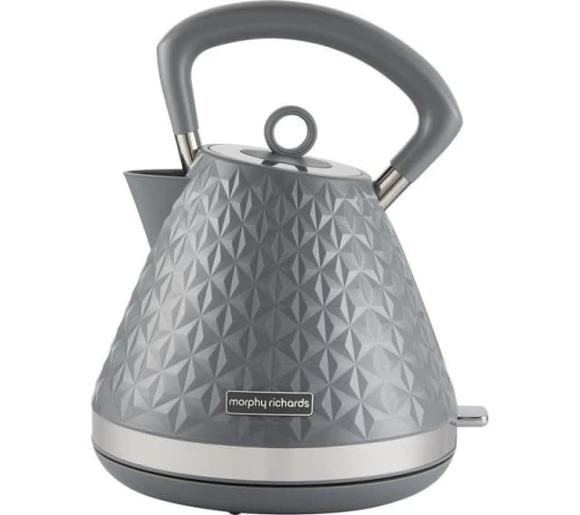 Morphy Richards Vector Traditional Kettle - Grey, Silver/Grey 5056765400185