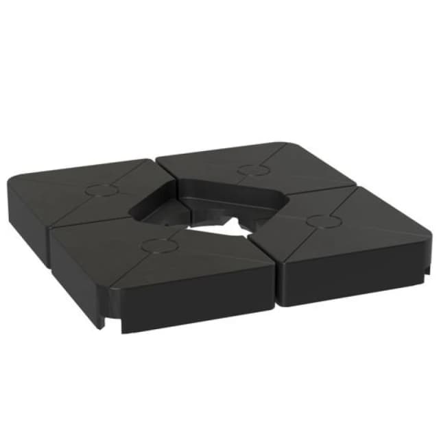 Outsunny Umbrella Weights for Offset Parasols, 64kg Sand/55kg Water Filled, Black 84D-368V00BK