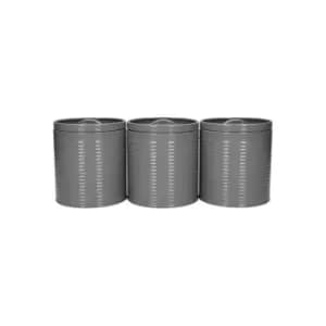 KitchenCraft Canisters 3 Piece Set Grey