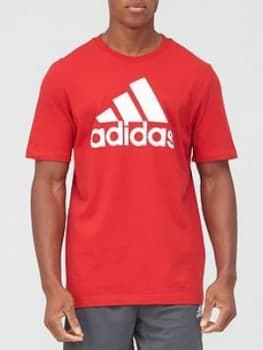adidas BOS T-Shirt - Red, Size 2XL, Men