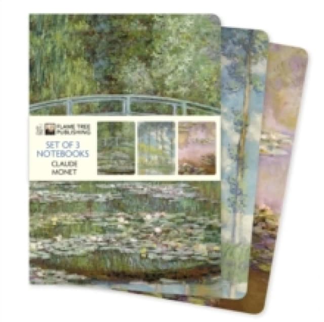 Claude Monet Set of 3 Standard Notebooks Notebook / blank book