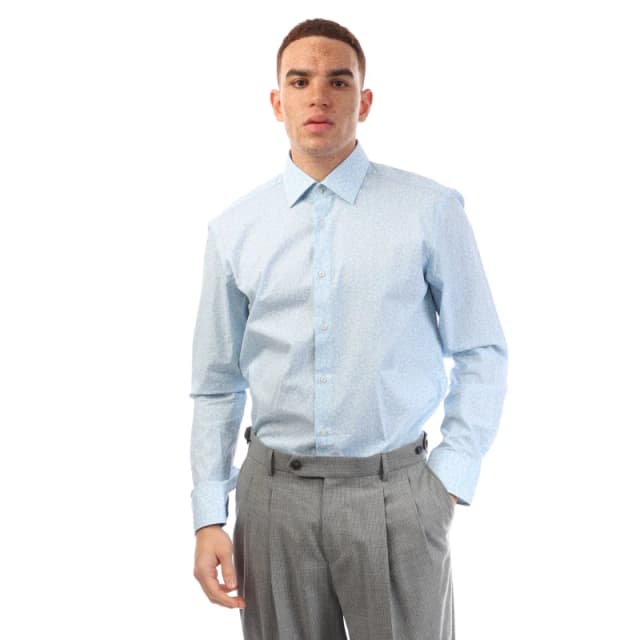 Boss Mens H Joe Kent Long Sleeve Oxford Shirt Pastel Blue male 16.5 inch