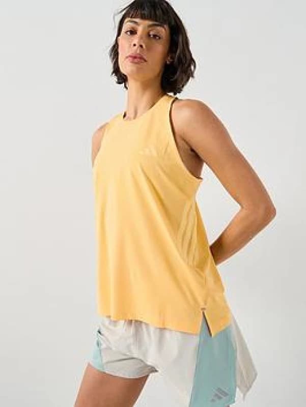 Womens tank top adidas Iconic Orange Female L