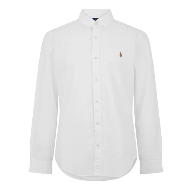 Polo Ralph Lauren Oxford Cotton Shirt - M White Shirts male 710549084006 M