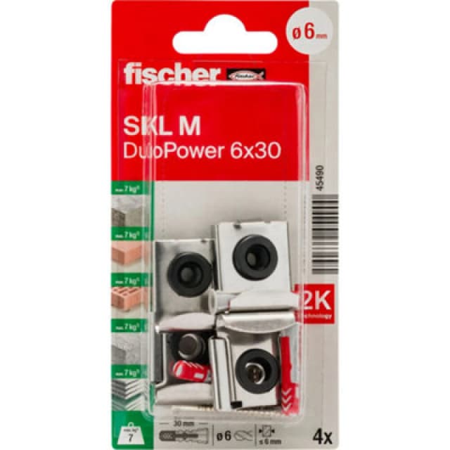 Fischer Fischer 045490 Fischer SKL M mirror mounting 30 mm 1 Set 045490