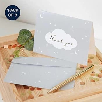 Bambino Baby Shower - Pack of 8 Thank You Cards