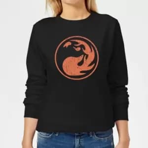Magic The Gathering Mana Red Womens Sweatshirt - Black - M