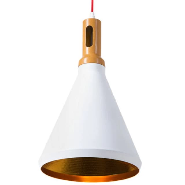 Beliani Pendant Lamp Mackenzie Metal White