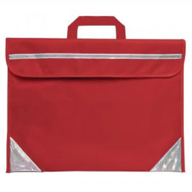 Duo Unprinted Book Bag Red