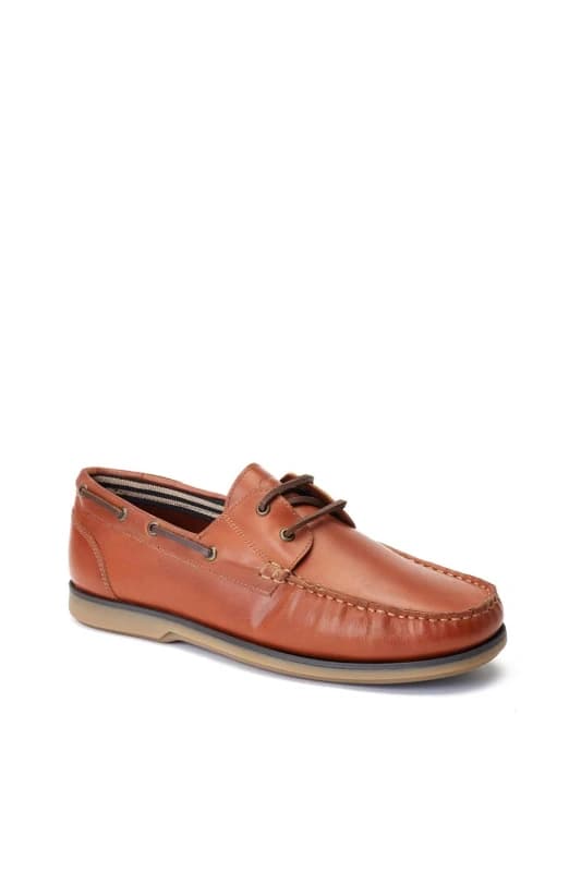 Base London Base London Men Stern Boat Shoe in Tan Size: 7 Tan 7 Male 5038538367093