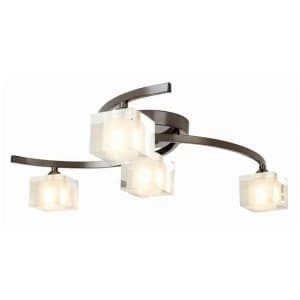 Robert Dyas Village At Home Ice 4-Bulb Ceiling Light - Pewter