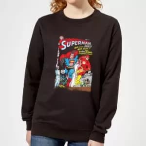 Justice League Who Is The Fastest Man Alive Cover Womens Sweatshirt - Black - L - Black