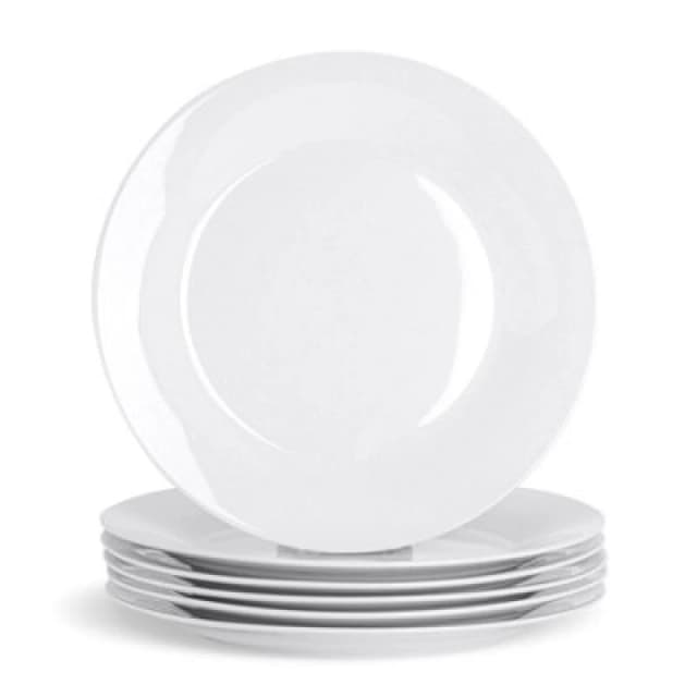 Argon Tableware Classic White Dinner Plates 27cm Pack of 6 White