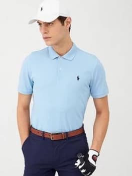 Polo Ralph Lauren Golf Stretch Mesh Polo Shirt - Blue, Size 2XL, Men