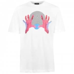 Diesel Hands Print T Shirt - White 100