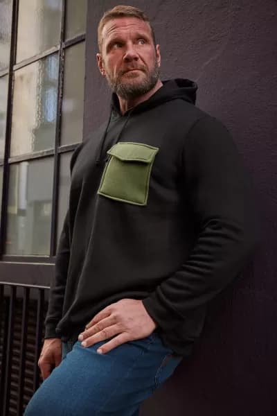 Contrast Pocket Hoodie