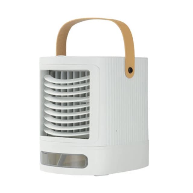 Geepas Portable Air Cooler and Humidifier Diffuser USB Conditioner Fan Mist LED Light White unisex