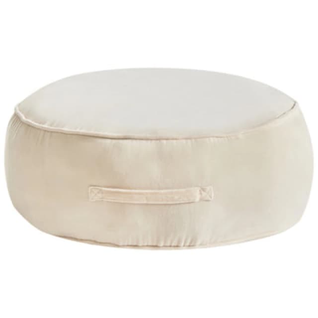 Beliani Pouffe Yulle Velvet Light Beige