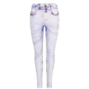 Diesel Denim-Print Leggings - Blue