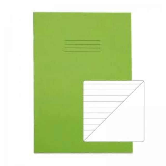 RHINO A4 Exercise Book 64 Page, Light Green, F8/B (Pack of 50)