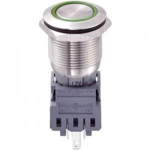 TRU COMPONENTS LAS1 BGQ 11ZEG12V Tamper proof pushbutton 250 V AC 5 A 1 x OffOn IP67 latch