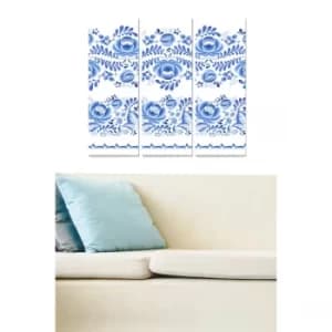 MDF80927920 Multicolor Decorative MDF Painting (3 Pieces)