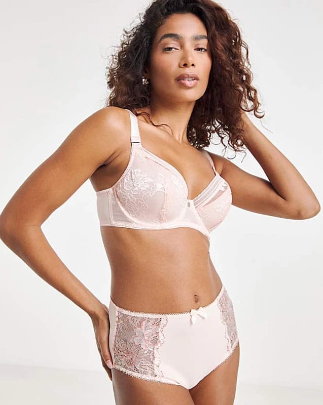 Fantasie Fantasie Fusion Lace Plunge Bra Blush Blush - Fantasie - Size: 32D Blush Female 32D HQ67101