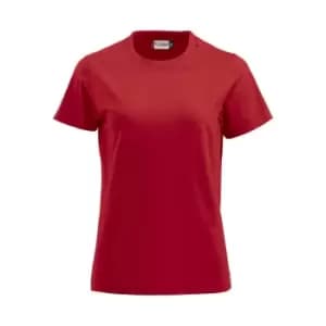 Clique Womens/Ladies Premium T-Shirt (M) (Red)