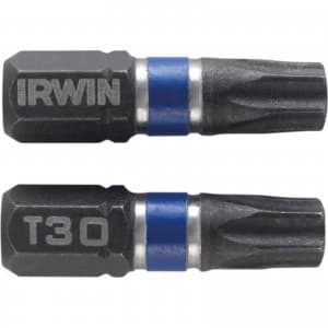Irwin Impact Torx Screwdriver Bit T30 25mm Pack of 2