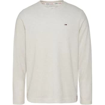 Tommy Jeans Mini Waffle Sweatshirt - White Htr P1I