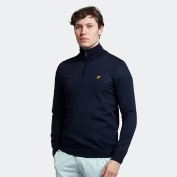 Mens Golf Stretch Midlayer - Navy - S