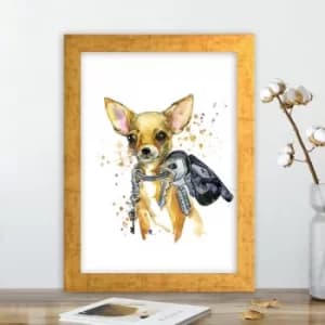 AC12443127704 Multicolor Decorative Framed MDF Painting