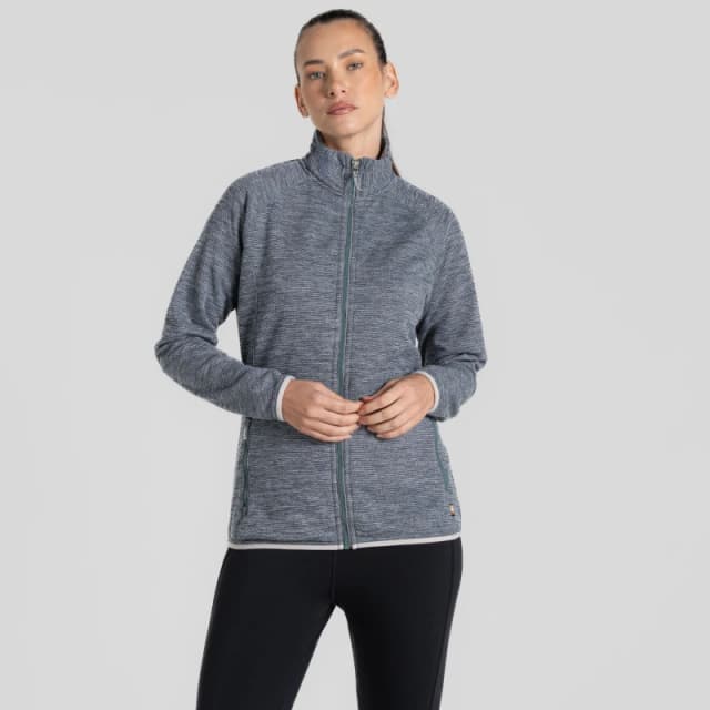 Craghoppers Womens Tarvos Insulating Expedition Fleece Jacket in Mid Grey Size: 6 Mid Grey Female 6
