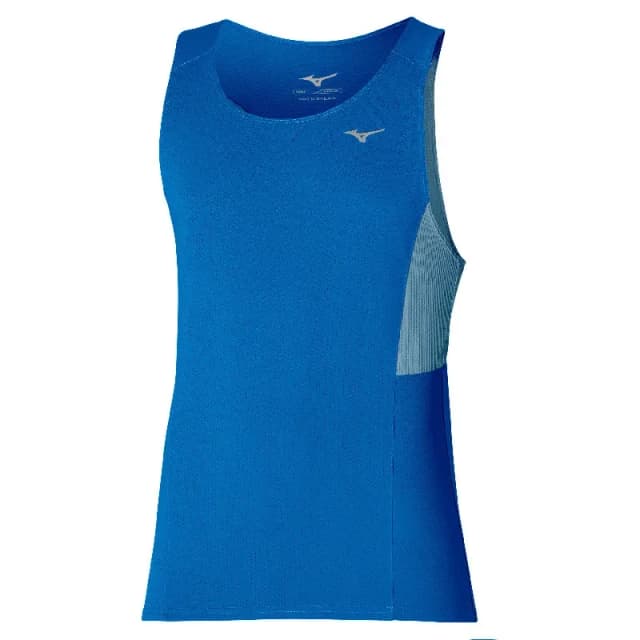 Womens tank top Mizuno Active Dryaeroflow Tank Bleu Female L
